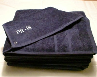 Fitness and sports towel-navy blue