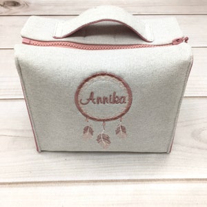 Tasche mit Namen, Musikboxtasche, Freundebuchtasche, Traumfänger, Kindergartentasche, Kindergartenrucksack, Nstyle Fashion
