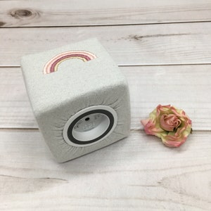 Schutzhülle für Musikwürfel, WLAN Lautsprecher, Spielwürfel, Geschenkbox, mit Regenbogen, mit Traktor, Nstyle Fashion imagem 4