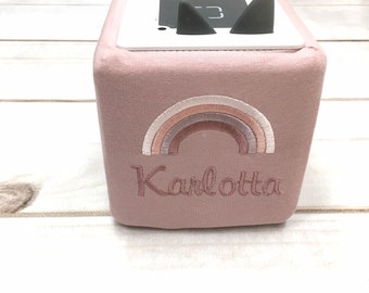 Protective cover for music cubes, old pink new, WiFi speakers, game cubes, light cubes, gift box, with rainbow, Nstyle Fashion