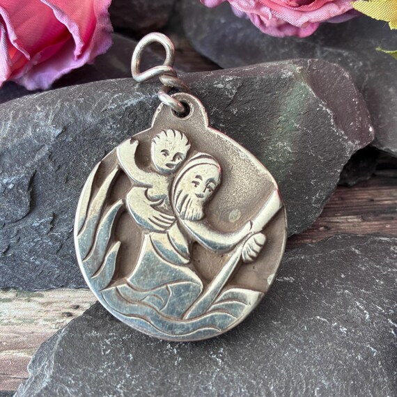 Pruden & Smith Handmade St Christopher Pendant- Sterling Silver.