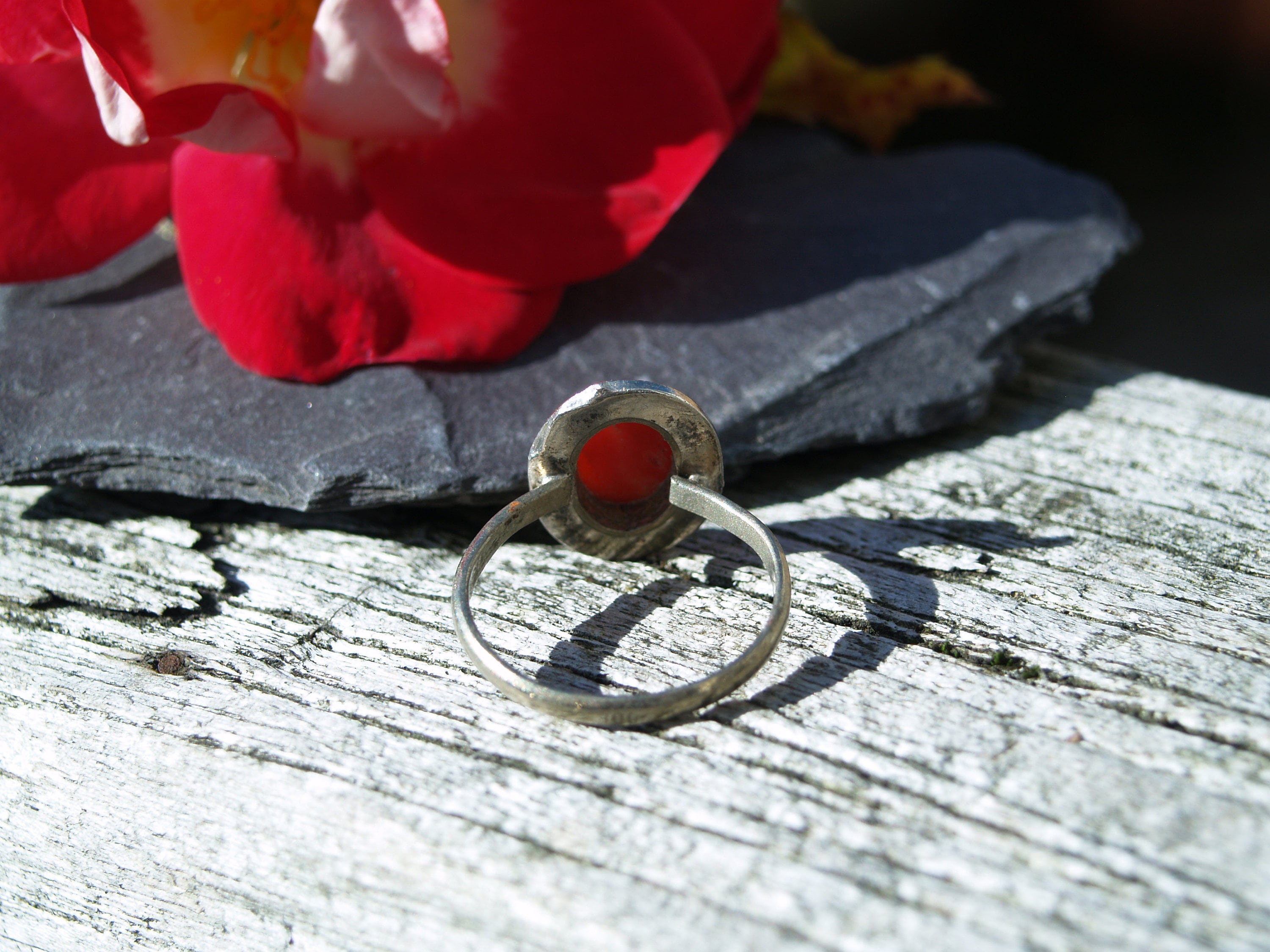 Bague Vintage Argentée Pavée Marcassites Taille 49 - Années 2000 - Parfait état
