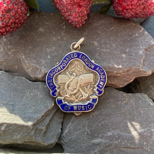 Antique Silver & Enamel Fob/Pendant Trophy.