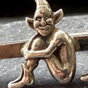 Vintage Pixie-brosch i sterlingsilver. bild 6