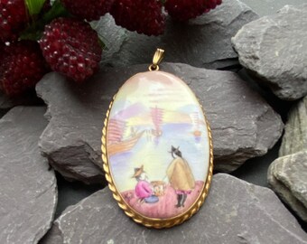 ヴィンテージ コールポート ハンドペイント セラミック & 金箔