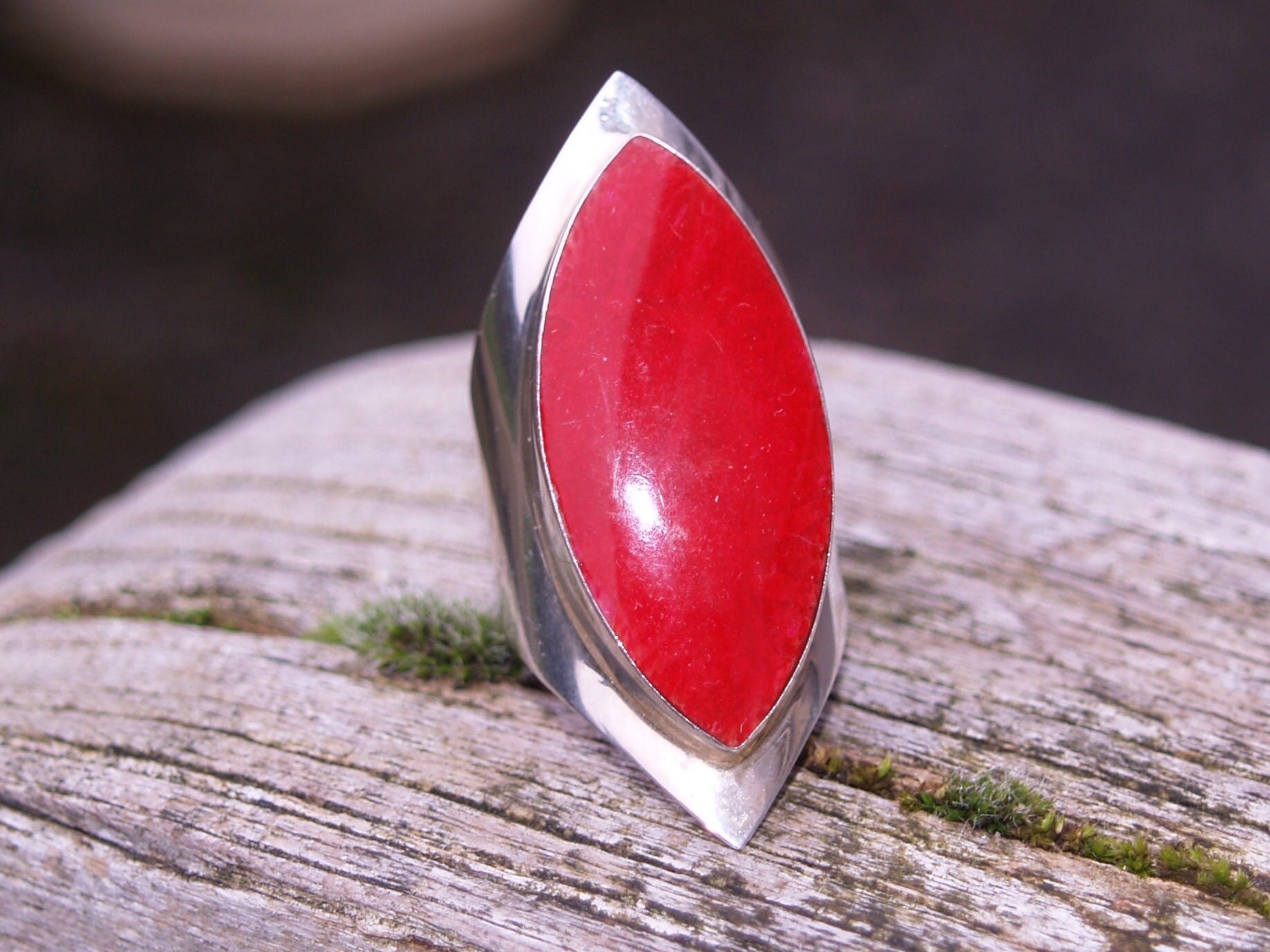 ★TATEOSSIAN★ カフリンクス ストーン レッド SV925 シルバー ☆TATEOSSIAN☆ カフリンクス ストーン レッド SV925 シルバー