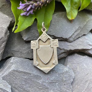 Antique Silver Shield Fob/Pendant.