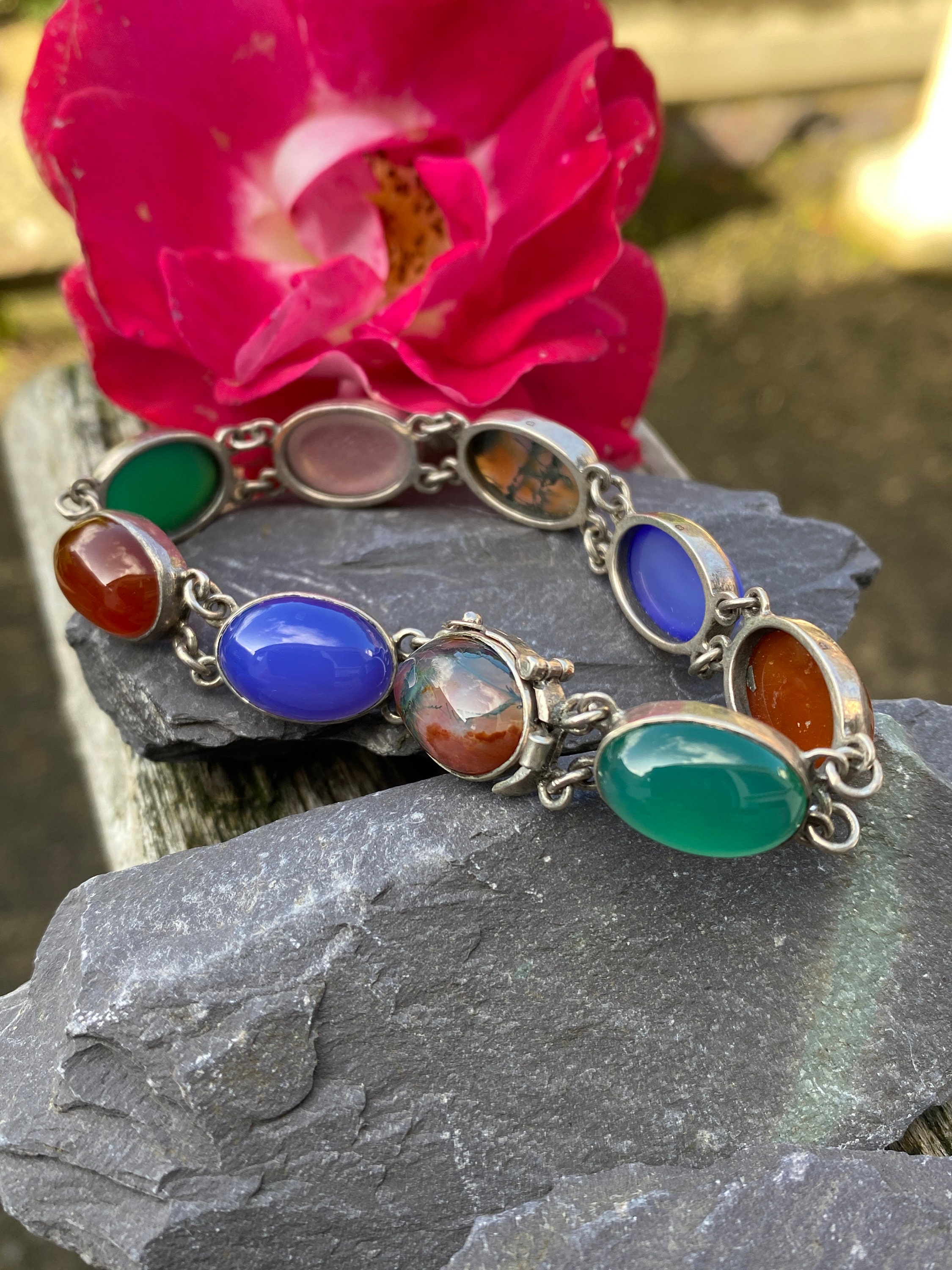Vintage Rhinestone Bracelet - 1950s 1960s Selini Costume