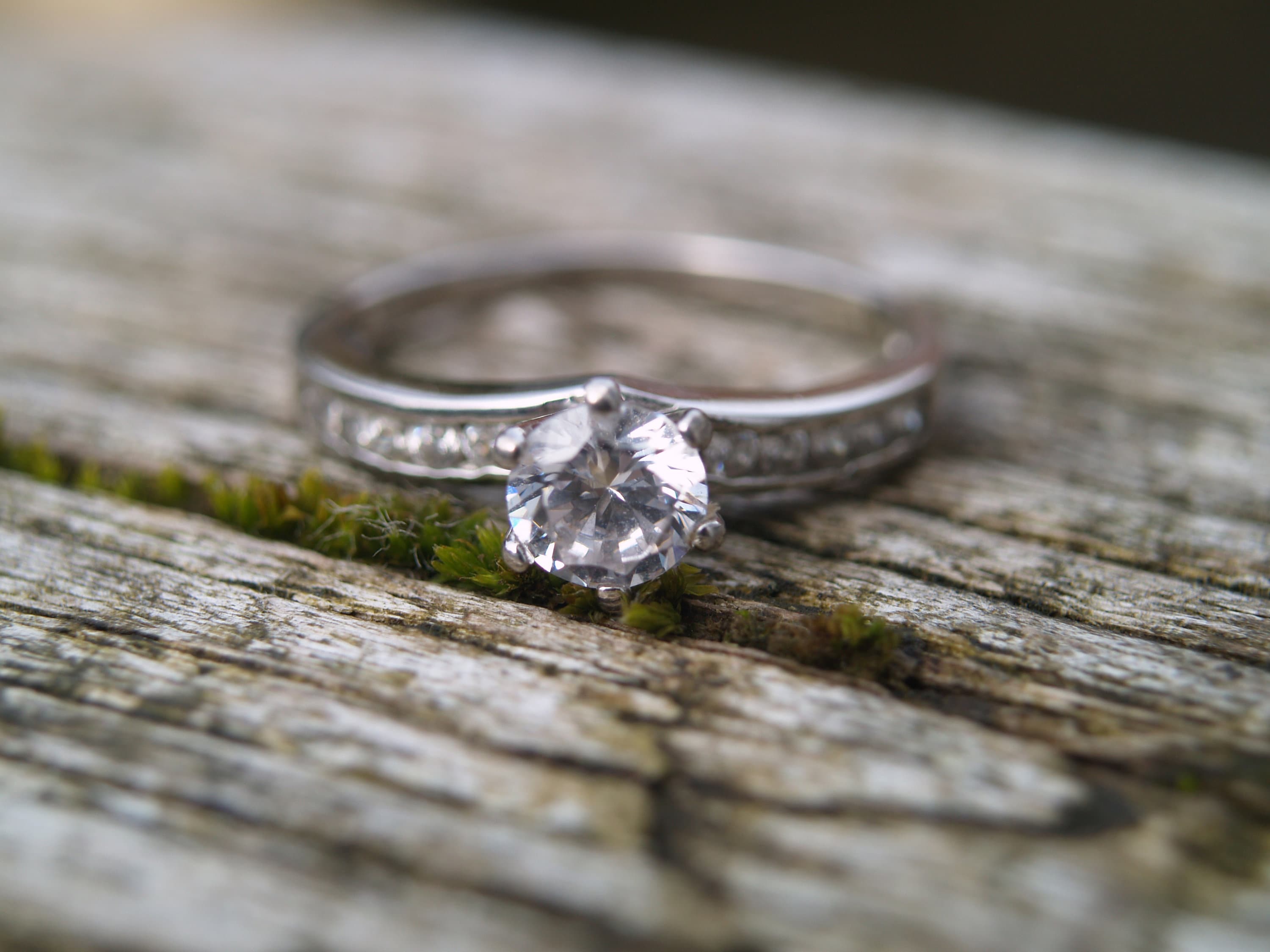 Argento Sterling 2-pcs Fidanzamento Matrimonio Zirconi Anello - Foto 11