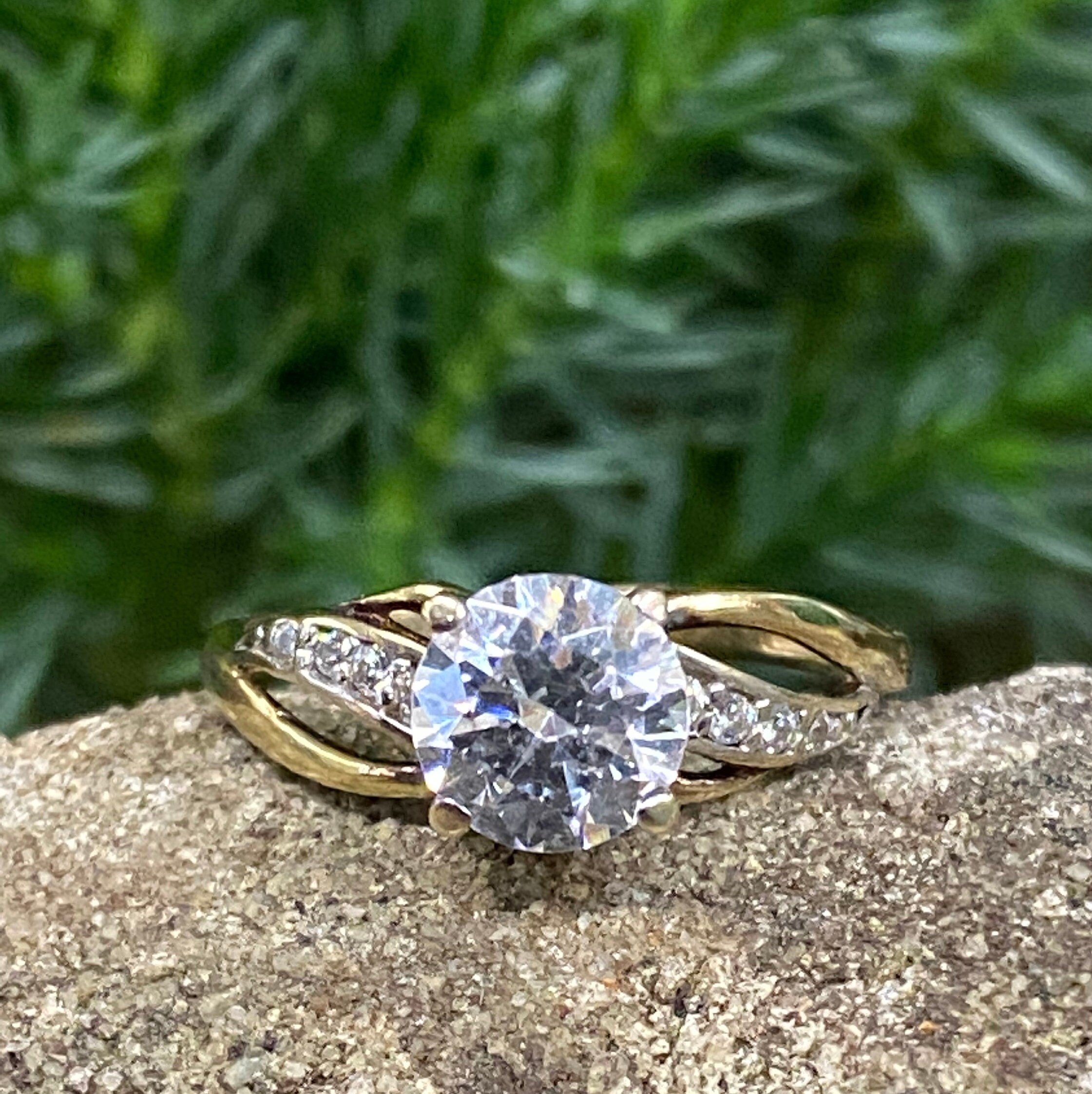 9ct cubic zirconia ring deals