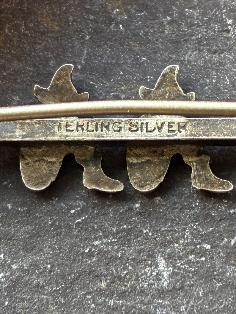 Vintage Pixie-brosch i sterlingsilver. bild 4