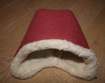 Children's hat, baby hat virgin wool /woolwalk with cotton plush lining size 38-54