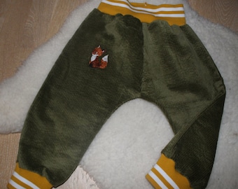 Pump pants Retro Fox Size 62-104 handmade
