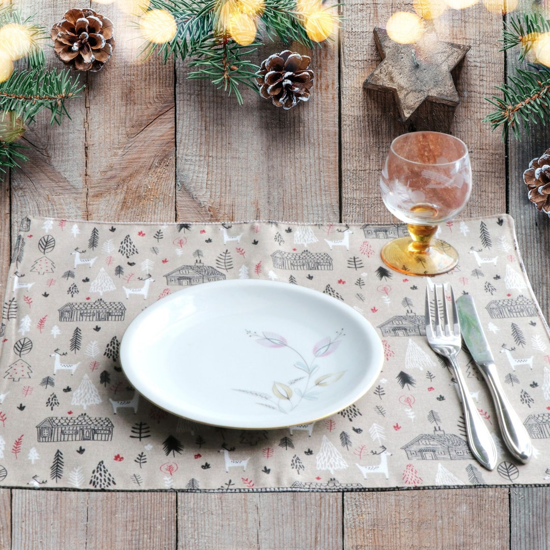 Christmas Placemat/christmas Placemat/placemat/christmas Table Etsy