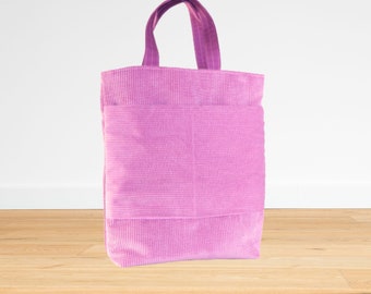 Cord Tasche / Einkaufsbeutel / tote bags / stoffbeutel / tasche pink / Cord shopper / Stofftaschen/ Henkeltasche Damen / shopping bag