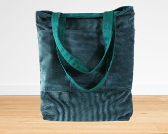 Cord shopper / Tragetasche aus Cord / stylischer Cord shopper für Damen und Herren/  Cordtasche/ Einkaufsbeutel groß / Tote bags