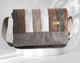 Umhängetasche Herren / Männertasche / Herren Taschen /Geschenke nachhaltig / Cord Tasche / Jeans upcycling / messenger bag Herren