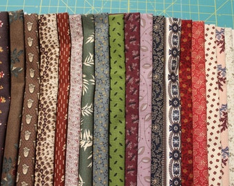18 X 22 21 DEVON COUNTY Reproduction 100/% Cotton Quilt Fabric Fat Quarters By Karen Styles For Marcus Fabrics