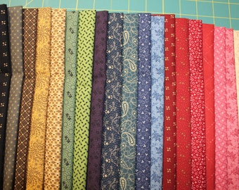 18 X 22 21 DEVON COUNTY Reproduction 100/% Cotton Quilt Fabric Fat Quarters By Karen Styles For Marcus Fabrics