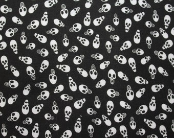 LOTS OF SKULLS 100% Cotton Quilt Fabric By The Yard By Choice Fabrics