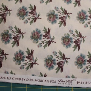 SAMANTHA C-1900 Quilt Stoff Von Sara Morgan Für Blue Hill Fabrics Muster 7212-12