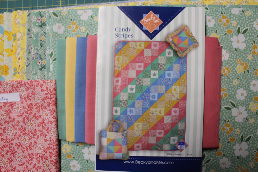 CANDY STRIPES Pattern and Fabrics - Etsy