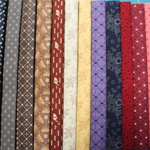 13 PAULA BARNES COMPANIONS 6&quot; Strips(6x44&quot;) 100% Cotton Quilt Fabric For Marcus Fabrics