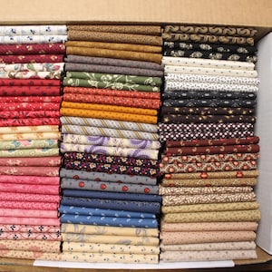 84 Stash Box CIVIL WAR und REPRODUKTION Cotton Fat Quarters (18x22 &quot;) Von Monitors Fabrics-B