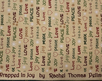 WRAPPED IN JOY Christmas 100% Cotton Quilt Fabric By The Yard By Marcus Fabrics