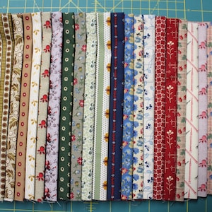 22 Civil War/Reproduction Quilt Fabric Fat Quarters (18x22&quot;) By Judie Rothermel For Marcus Fabrics
