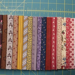 20 CIVIL WAR/REPRODUCTION 6&quot; Strips(6x44&quot;) 100% Cotton Quilt Fabric By Marcus Fabrics