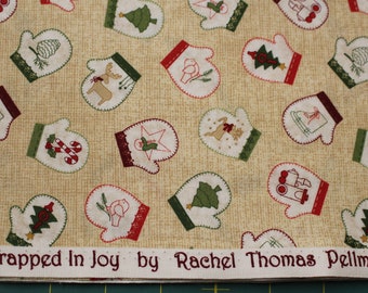 WRAPPED IN JOY Christmas 100% Cotton Quilt Fabric By The Yard By Marcus Fabrics