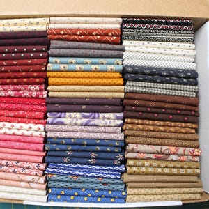 84 Stash Box CIVIL WAR und REPRODUKTION Cotton Fat Quarters (18x22 &quot;) Von Gallus Fabrics-A