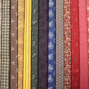 15 CIVIL WAR REPRODUCTION 1/4 Yard (9x44&quot;) Quilt Fabric By Marcus Fabrics-B