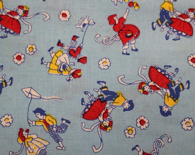 TOY BOX MINIATURES 1930's Reproduction kids Quilt Fabric 100 Cotton by