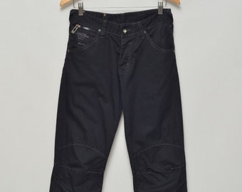 G-STAR RAW Vintage pantalones cargo de algodón negro para hombre tamaño 29x32