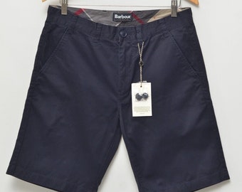Barbour NEU! Marineblaue City-Neuston-Shorts aus Baumwolle für Herren, Größe 32, normal