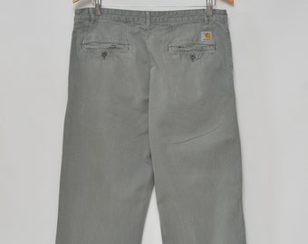 Carhartt WIP vintage Pantalon Salford en coton gris pour hommes Taille 32 Fabriqué en Tunisie