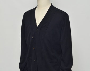 3.1 Phillip Lim Men's Black Merino Wool Cardigan Jumper Size M