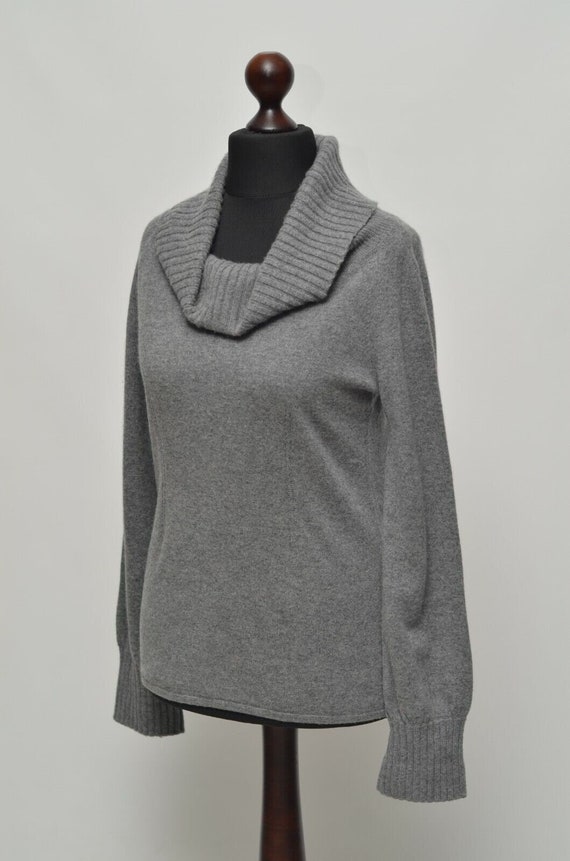 VALENTINO Roma Luxury Women's Grey Cashmere Knitte