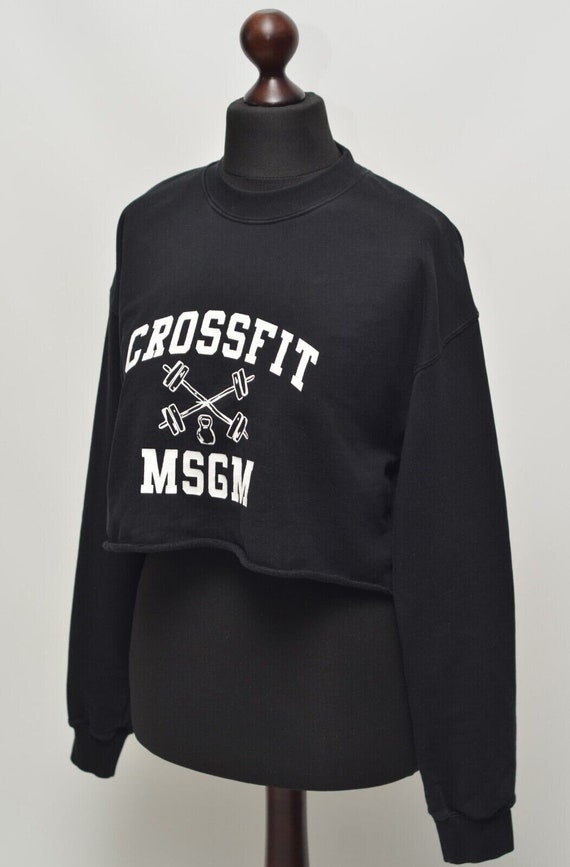 MSGM Milano Women's Black Crossfit Cropped Sweats… - image 1