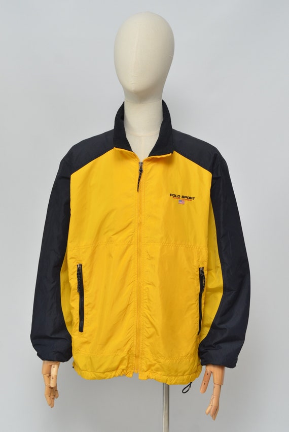 Black and yellow polo jacket hotsell