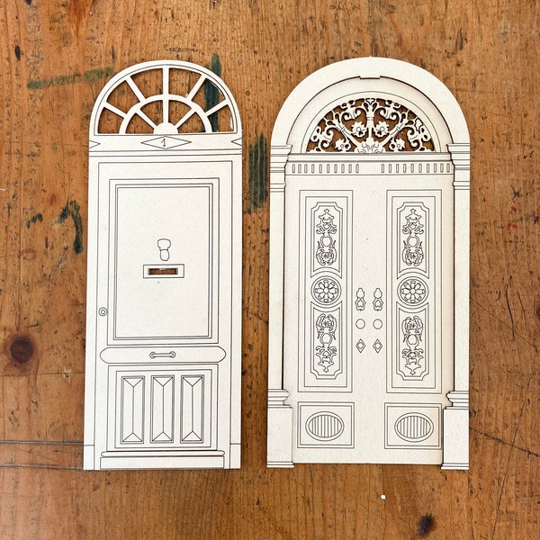 digital antique doors set. vintage doors for mixed media, junk journal, craft decor.  alterable shabby doors embellishment set