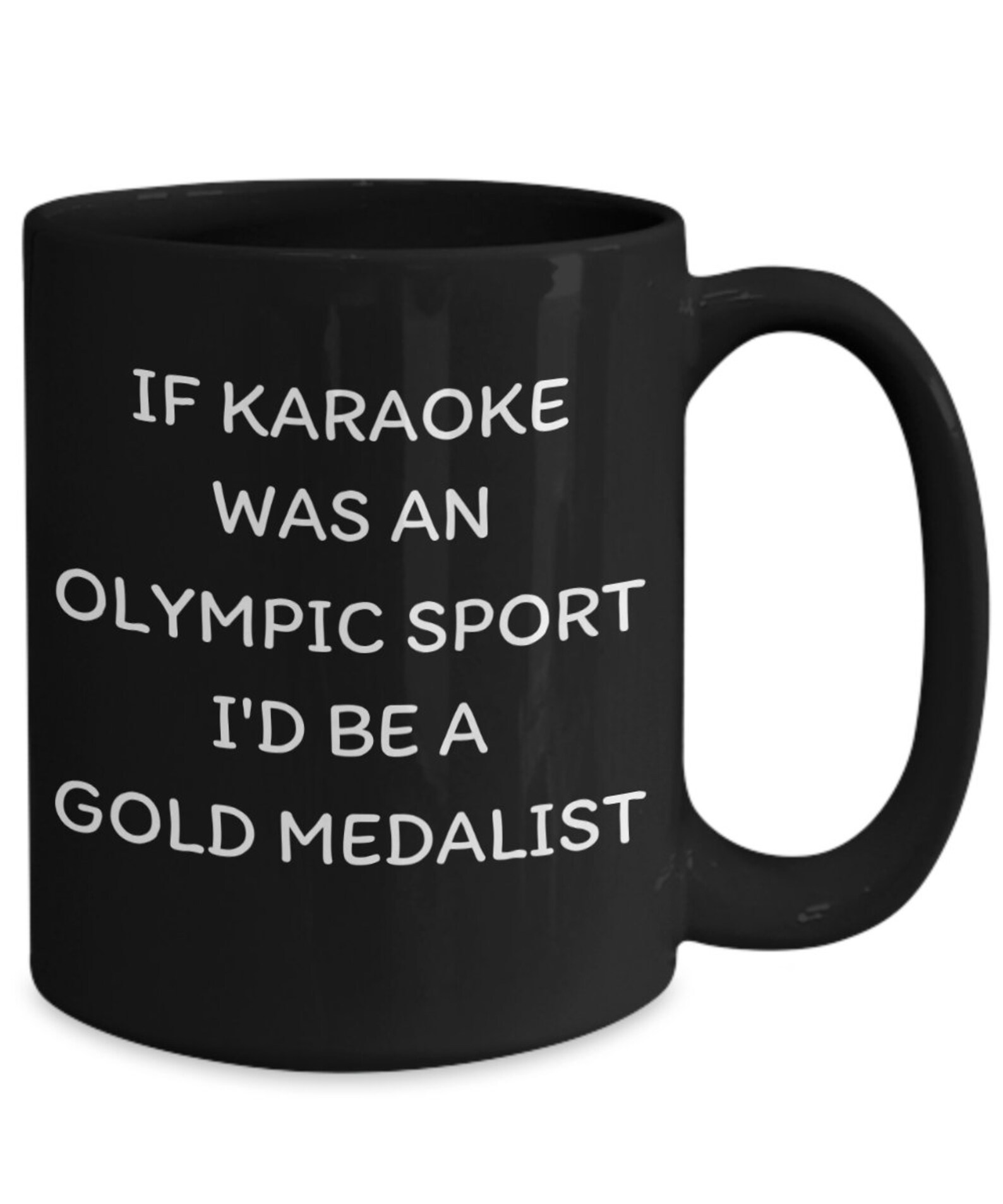 Karaoke Black Coffee Mug with Saying Custom Printed Karaoke Etsy