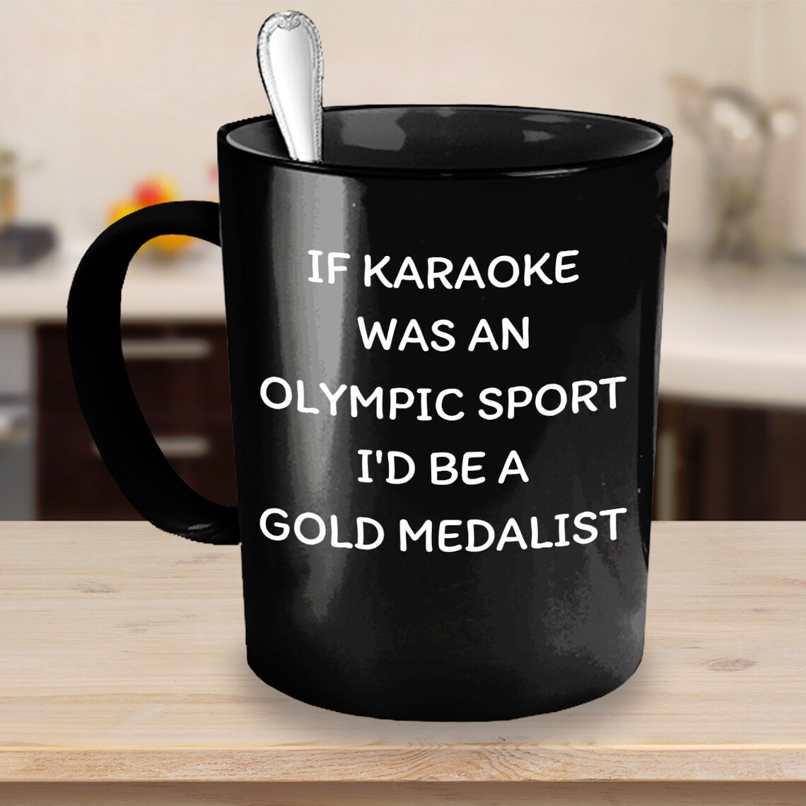 Karaoke Black Coffee Mug with Saying Custom Printed Karaoke Etsy