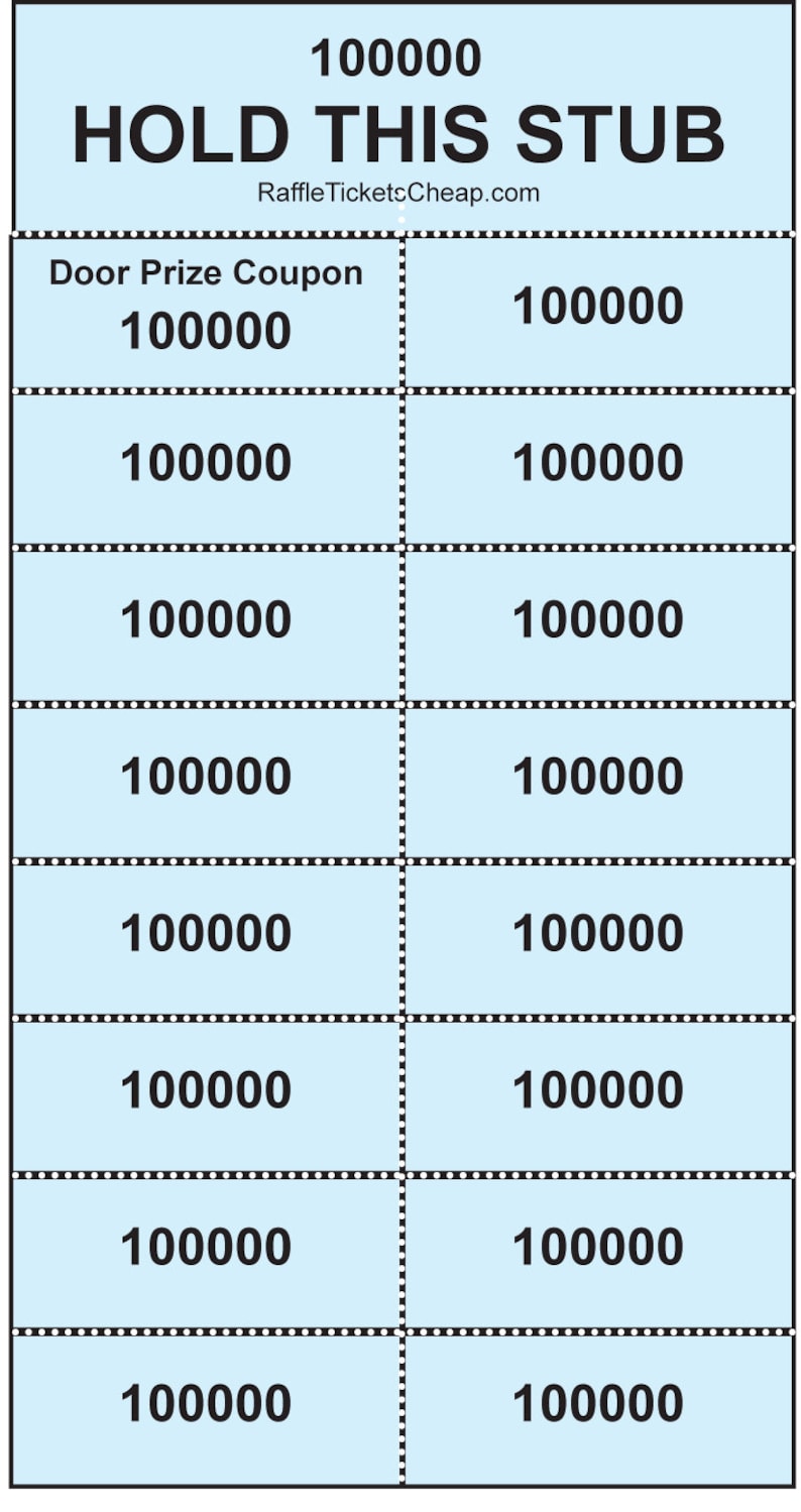 1000 Discount Chinese Auction Penny Sale Tickets 15 Bid Numbers Per