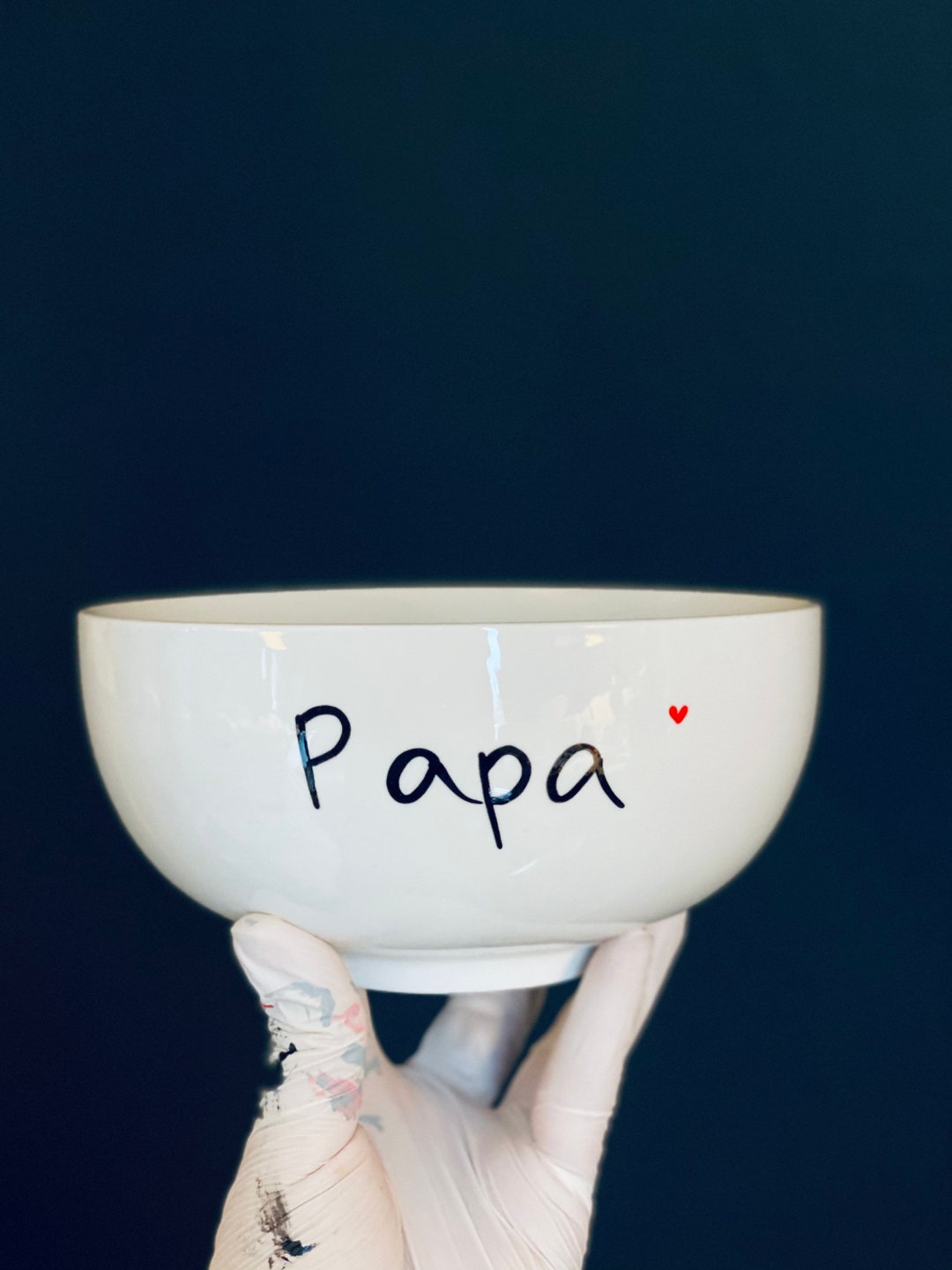 2 X XXL Cereal Bowls With Dad and Dad Etsy