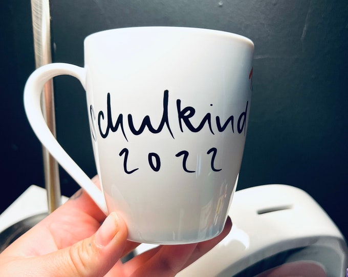 Mug for school enrollment, mug for schoolchild