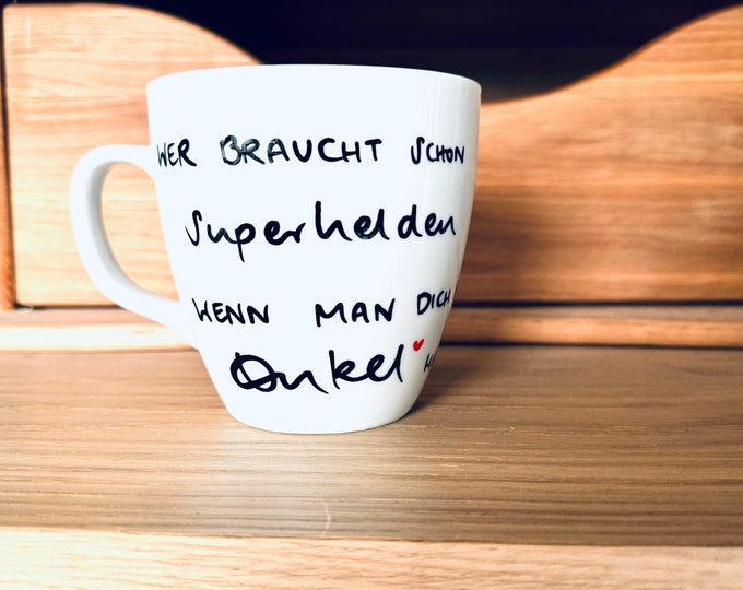 Mug for the uncle, with saying XXL mug