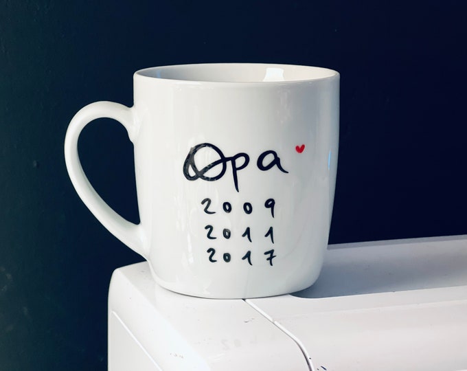 Mug Grandpa, dates, grandchildren